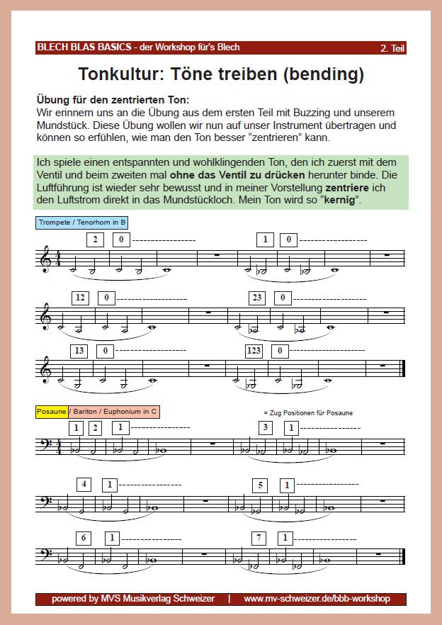 2. Teil: Töne treiben (bending)