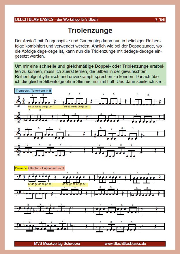 3. Teil: Triolenzunge