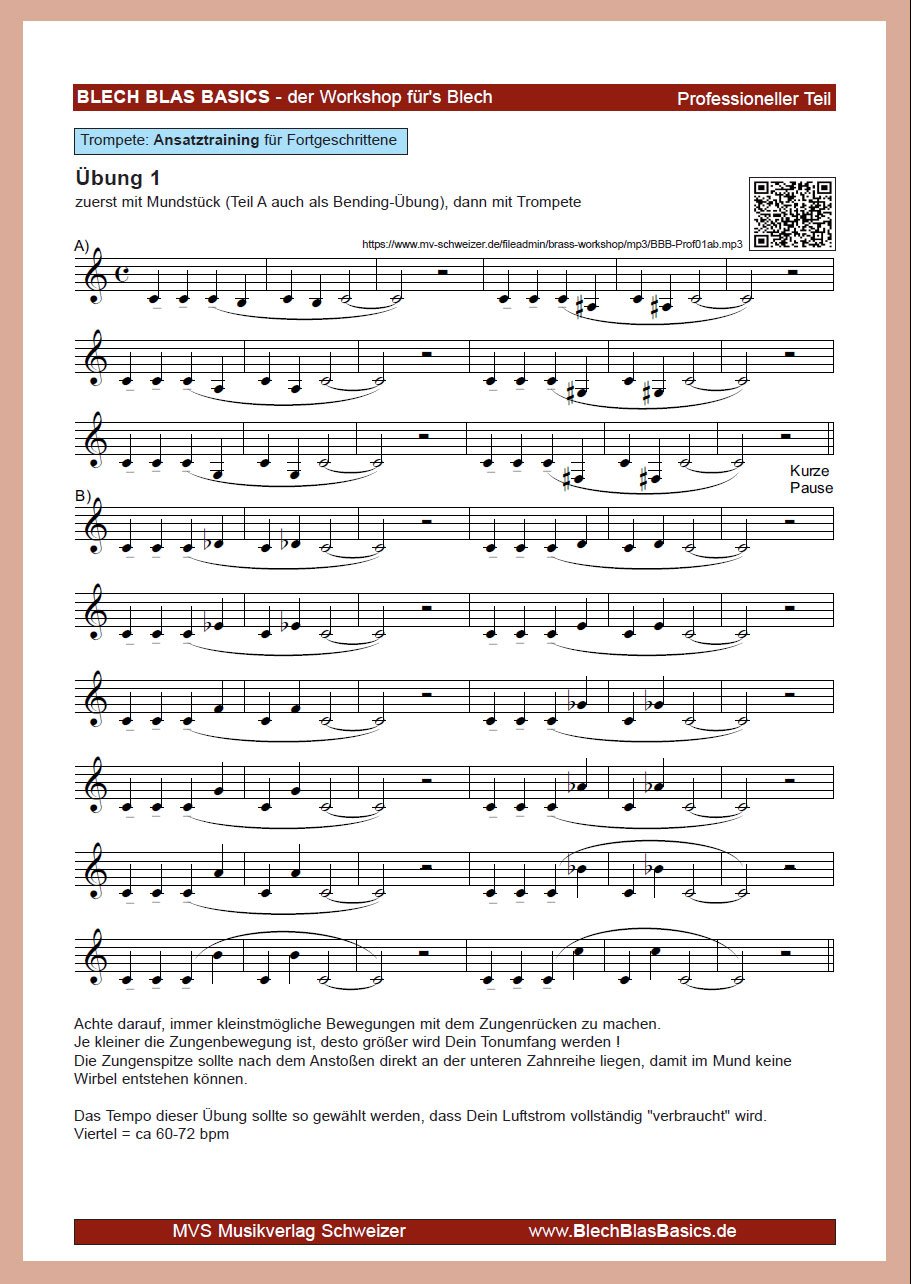 Trumpet Basics: Übung 1