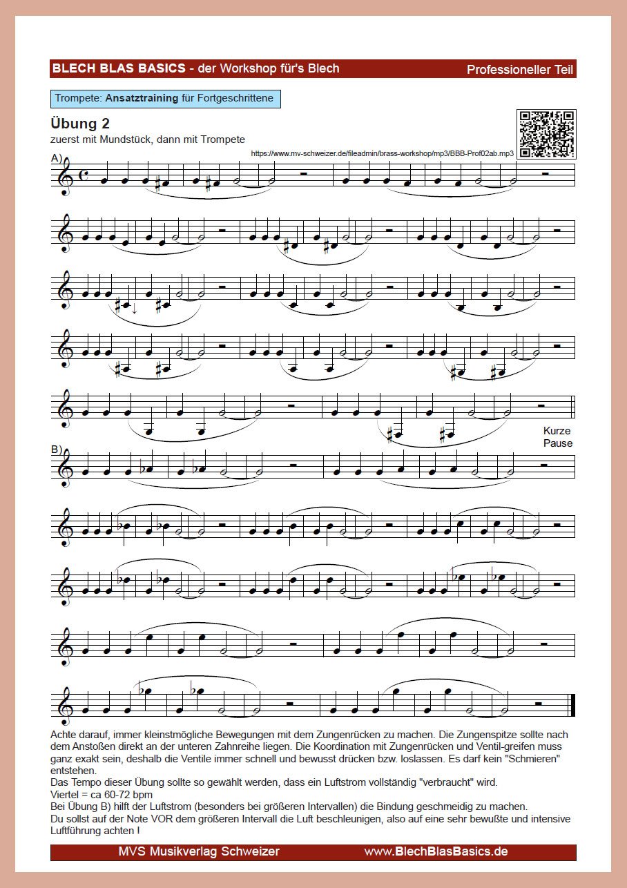 Trumpet Basics: Übung 2