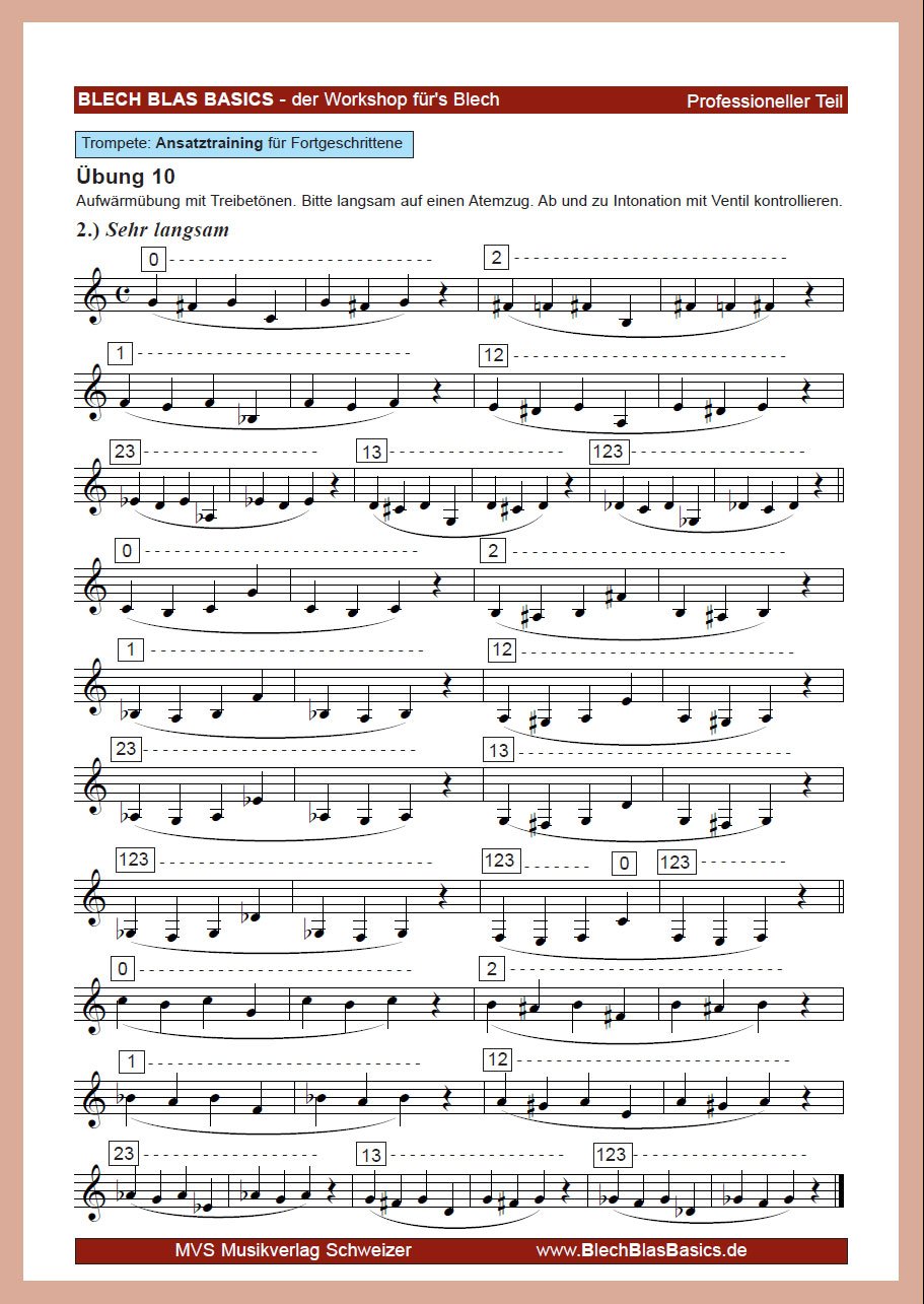Trumpet Basics: Übung 10-2